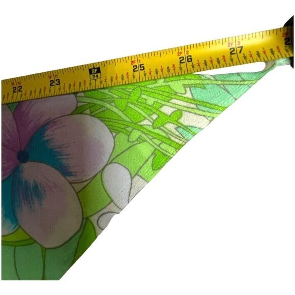 Hawaiian Floral Head Scarf Do Rag Tropical Multicolored Floral Scarf 28” X 9” - Picture 6 of 7